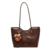 Bolsa Grande Fashion para Mulheres, Bolsa de Ombro Retro Nova Versátil de Grande Capacidade Casual para o Dia a Dia, Bolsa Grande Tote Simples Tendência
