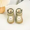 Botas de Neve Infantis para Meninos e Meninas, Botas Curtas Quentes de Inverno, Sapatos Infantis de Desenho Animado, Sapatos Grandes de Algodão, Botas de Neve Macias com Solado para Bebê Menina