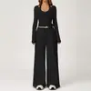 Conjunto de yoga TK Amazon transfronteiriço escovado, secagem rápida, costas bonitas, conjunto esportivo de regata, roupas casuais para corrida e fitness para mulheres