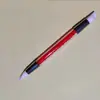 Herramienta Nueva para Arte de Uñas del Fabricante Original: Plumón de Silicona para Uñas de Doble Punta con Pieza Única, con Pedrería y Plumón de Relieve Hueco