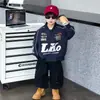 Conjunto de Primavera para Niños Estilo Americano Chaqueta de Béisbol 2026 Primavera/Otoño Elegante Holgada Chaqueta Biker para Niños de Moda