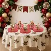 Faixa de aniversário com tema de Natal transfronteiriça, faixa para festa temática, topo de bolo e enfeites decorativos
