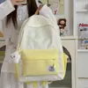 Mochila Estudiantil Estampado de Estrellas Simple Japonés Estilo Academia Fresca Casual Ligera Gran Capacidad Doble Hombro Moderna