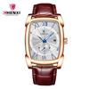 Reloj de Cuarzo Barril de Vino Dawn CHENXI Reloj Cuadrado Reloj Casual para Hombre con Correa Impermeable Reloj de Personalidad 8209