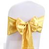 Laços de Fita de Cetim Personalizados Transfronteiriços, Fitas de Seda, Decorações para Encosto de Cadeira de Banquete e Casamento, Flores para Encosto de Cadeira, Capas de Cadeira Venda por Atacado