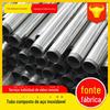Tubo Composto de Aço Inoxidável 304 Personalizado pelo Fabricante 201 Tubo Redondo Composto Ponte Cênica sobre o Rio Tubo de Aço Inoxidável