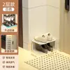 Zapatero de entrada para interiores, multicapa, diseño estrecho, adecuado para espacios pequeños, elegante y ahorrador de espacio para guardar zapatos