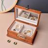 Huali Birmano Madera Maciza Estructura de Ensamblaje Clavija y Mortaja Candado de Combinación Vintage Set de Cajas de Almacenamiento para Niña LOGOTIPO Joyería Caja de Joyería