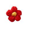 Te envío una florecita roja alrededor de Jackson Yi con el mismo pasador para el pelo de flor de cuerda de lana tejida clip para el pelo