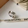 Anel Irregular de Prata de Lei S925 para Mulheres, Design de Nicho com Sensação de Alto Padrão, Anel Popular Minimalista Ins Coreano Xiaohongshu