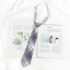 Estilo Japonés jk Corbata Mujer Talla Única Perezoso Preppy Estilo Camisa Uniforme Accesorios Uniforme Estudiante Cuadros Pareja Masculina Mismo Estilo