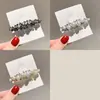 Pinza para el Cabello de Perlas de Alta Gama Estilo Coreano para Mujer, Pinza de Resorte, Pinza para Flequillo Estilo Francés, Accesorio Versátil y Elegante para el Cabello