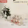 Suporte de Exibição para Armazenamento de Blind Box Armário de Exibição de Madeira Transparente à Prova de Poeira Adequado para Caixas de Armazenamento Pop Mart