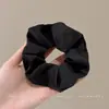 Elástico de cabelo com laço de renda francesa, scrunchie oversized, estilo casual, acessório de cabelo para coque elegante, faixa de cabelo, elástico de cabelo grande para mulheres