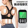 Novo Dispositivo de Terapia Meridian, Massageador de Tela Grande, Dispositivo de Eletroterapia com Pulso EMS de Microcorrente Recarregável, Massageador Doméstico com Porta Dupla