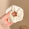Elástico de Cabelo Oversized Estilo Coreano Intestino de Porco, Corda de Cabelo Versátil com Renda de Bolinhas, Elástico para Rabo de Cavalo Alto, Elástico de Borracha, Acessório de Cabelo de Alta Qualidade