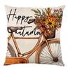 Nuevo Otoño Transfronterizo Acción de Gracias Calabaza Arce Coche Lino Impreso Almohada Almohada de Cintura Decoración de Habitación Cojín de Sofá