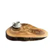 Mesa de Centro Plegable de Madera Maciza, Mesa Pequeña Simple para Balcón Exterior, Mesa Baja Tatami para Sala de Estar, Mesa de Centro para Balcón