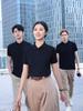 220g Algodón Peinado Lavado Camisas Polo para Hombre y Mujer Camisas Culturales Impresas Personalizadas Solapa Alta Elasticidad Manga Corta Ropa de Trabajo Bordar