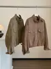 Chaqueta de gamuza moderna y fresca estilo europeo y americano otoño/invierno, nueva chaqueta de trabajo retro A14214