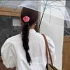 Estilo coreano de alta qualidade francês Camélia faixa de cabelo intestino pequeno anel elástico feminino corda de cabelo rabo de cavalo corda acessórios para o cabelo cocar