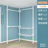 Comércio exterior para guarda-roupa de canto em L, canto de 90 graus, montagem DIY, tipo closet, quarto de casa, closet aberto