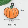 Colgante de aleación con forma de calabaza, fantasma y murciélago para Halloween, accesorios de bricolaje, llavero y colgante.