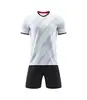 Ropa de Fútbol al por Mayor de Fábrica Traje para Hombres y Mujeres Estudiantes Manga Corta Secado Rápido Ropa Deportiva de Entrenamiento para Equipo Impresión Placa Ligera Ropa de Fútbol