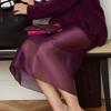 Falda Transparente de Cintura Alta de Nuevo Diseño para Primavera y Verano para Mujer 2026 Moda Casual Ropa de Trabajo Estilo Europeo y Americano Transfronterizo
