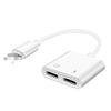 Aplicable a adaptador de audífonos para teléfono móvil Pingguo 2 en 1 3.5 mm tarjeta de sonido adaptador convertidor de audio
