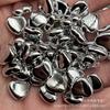 Cuentas sueltas con forma de corazón, cuentas acrílicas con forma de corazón, cadena para teléfono móvil, accesorios para bolsos y bolsos, galvanoplastia de plata UV, color blanco, K
