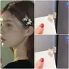 2025 Verão Novo Presilha de Cabelo Borboleta com Pedra Olho de Gato Mini Presilha de Garra para Franja Pequena Presilha Lateral Nova