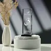 Cristal Trofeo Pequeño Personalización Empresa Reunión Anual Logo Imagen Personalización Luminoso Creativo LED Luz Nocturna Souvenir de Aniversario
