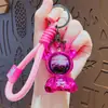 Chaveiro Criativo e Moderno de Urso com Céu Estrelado, Chaveiro Personalizado para Carro Masculino, Pingente para Bolsa Feminina, Pequeno Acessório Requintado