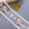 Estoque Disponível Pequeno Atacado Renda Bordada de Rede Renda Boneca Brinquedo Laço Grampo de Cabelo Acessórios Acessórios