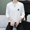 Sudadera Gruesa Jacquard Otoño Alta Calidad para Hombre Tendencia Manga Larga Camiseta Cabeza de Tigre Hombre