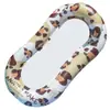 Colchoneta Flotante Inflable Plegable Mariposa Soñadora Cama Flotante Rayada para Piscina Hamaca para Jugar en el Agua Sillón Individual Colchoneta Flotante