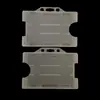 Venta al por mayor spot de fábrica set de tarjetas de marca tarjeta de doble cara versión horizontal carcasa de tarjeta de plástico PP negra o translúcida