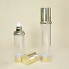 Botella de Vacío Transparente con Forma de Hombro de 80/100/120ml, Botella de Empaque Cosmético de Gran Capacidad, Botella con Atomizador Fino para Tónico