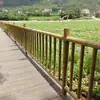 Construção Rural Novas Grades de Bambu para Separar Gramados, Grades de Proteção de Aço Inoxidável para Jardim Imitação, Painéis de Cerca de Bambu e Cercados com Padrões