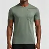 Camiseta casual deportiva transpirable de secado rápido de manga corta para hombre, comercio exterior transfronterizo europeo y americano de Amazon, para correr y fitness 25111
