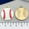 Accesorios para Joyería DIY Fútbol Baloncesto Bádminton Rugby Aleación Esmalte Llavero Serie Deportiva Colgante