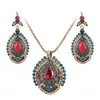 Desejo vintage boêmio noiva cristal joias de casamento fábrica de origem Yiwu boutique Amazon conjunto de 2 peças