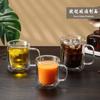 Taza de café creativa para moldear el cuerpo, vidrio de borosilicato de doble capa, taza con asa, cuerpo transparente para moldear, Taza de Jugo Transparente, Taza de Desayuno para Leche