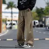 Pantalones de Trabajo de Marca Americana de Moda Talla Grande para Hombre Primavera y Otoño Sueltos Rectos Casuales Pantalones Largos de Pierna Ancha de Moda para Hombre