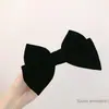 Grampo de Cabelo com Laço de Veludo Vintage Sentido Avançado Elegante Grampo Superior Grande Grampo para Parte de Trás da Cabeça Grampo de Mola Acessórios de Cabelo Outono e Inverno