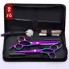 [Tijeras Sanmu] tijeras de peluquería tijeras de barbería tijeras de dientes de colores tijeras de dientes de acero inoxidable venta al por mayor