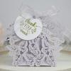 Caja de dulces con etiqueta negra y diseño de mariposa hueca para fiesta de San Valentín de Amazon, caja de dulces para bodas, disponible en fábrica.