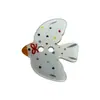 Gravata borboleta de desenho animado, andorinha, elementos de bolinhas coloridas, botões de formato irregular, acessórios feitos à mão DIY, decoração de broche, botões para suéteres e camisas