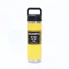 Taza Térmica Portátil con Tapa de Acero Inoxidable 304 Simple Americana Boca Ancha Conservación del Frío Botella de Agua para Deportes al Aire Libre